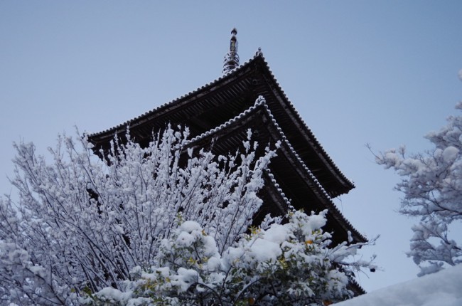 八坂の塔　雪04